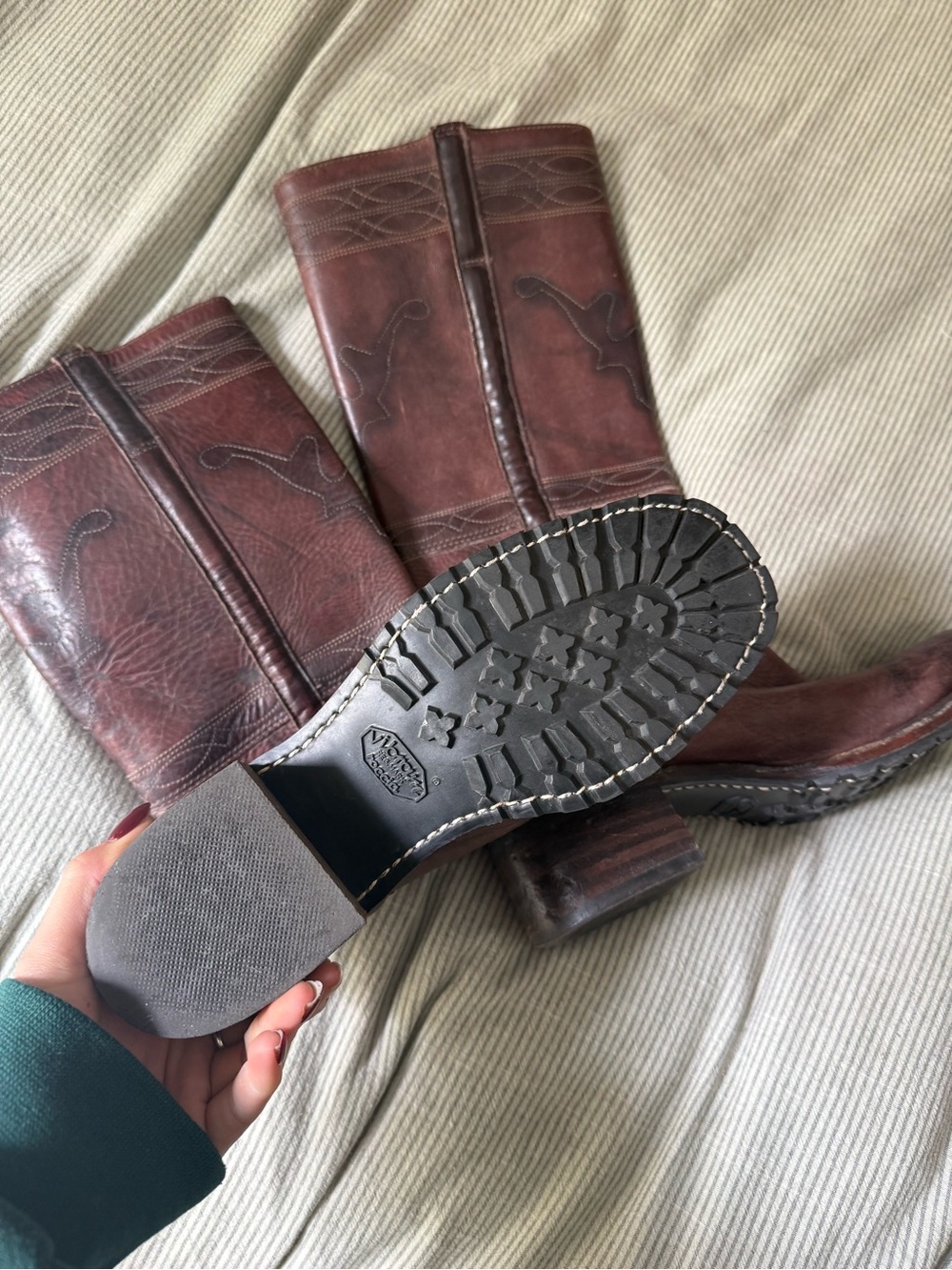 Brown Leather Frye Boots - Picture 4 of 8